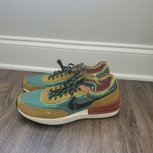 Nike Waffle One SE Golden Moss Grid Uppers Camo Soles DX3736-300 Mens Sz9.5 Shoe